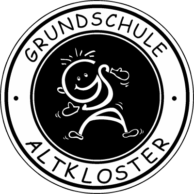 Grafik von einem Jungen der auf einem logo ist